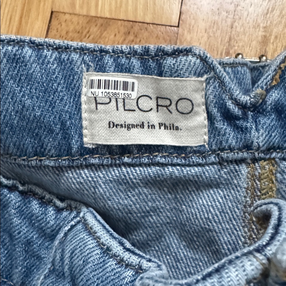 Anthropologie Pilcro wide leg Corset High-Rise Crop Culotte Jeans - Picture 8 of 15